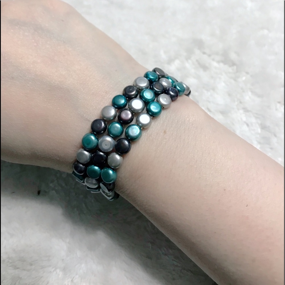 Three Honora Pearl Button Bracelets - Picture 2 of 5